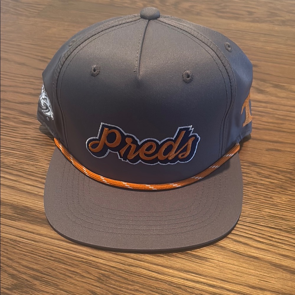 Nashville Predators/Tennessee Vols Smokey Grey Preds Adjustable Hat